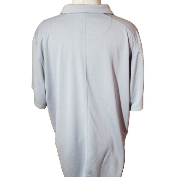 Nike Dri-Fit Two Tone Gray Polo Short Sleeve Shirt Men's Size XL Collar Buttons - Picture 4 of 6